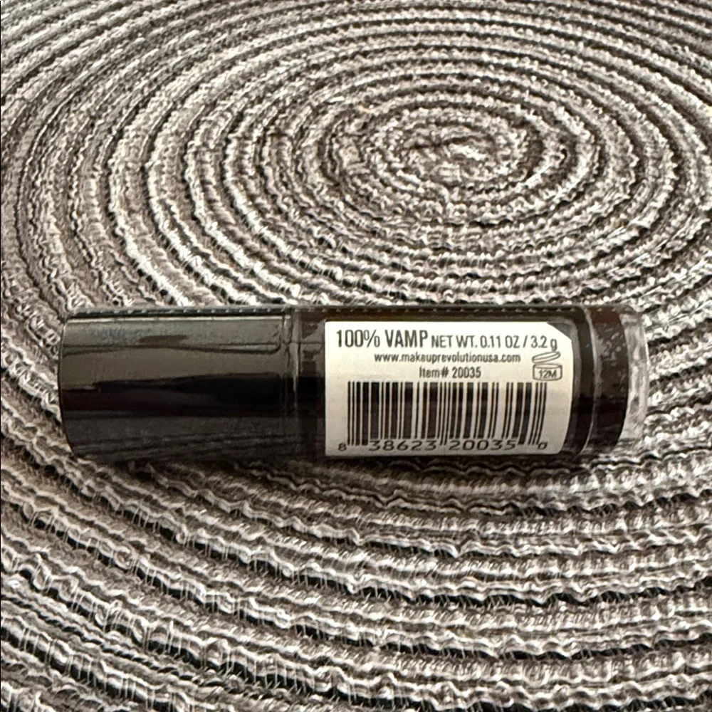 10/$25 Revolution Bold “100% vamp” Lipstick